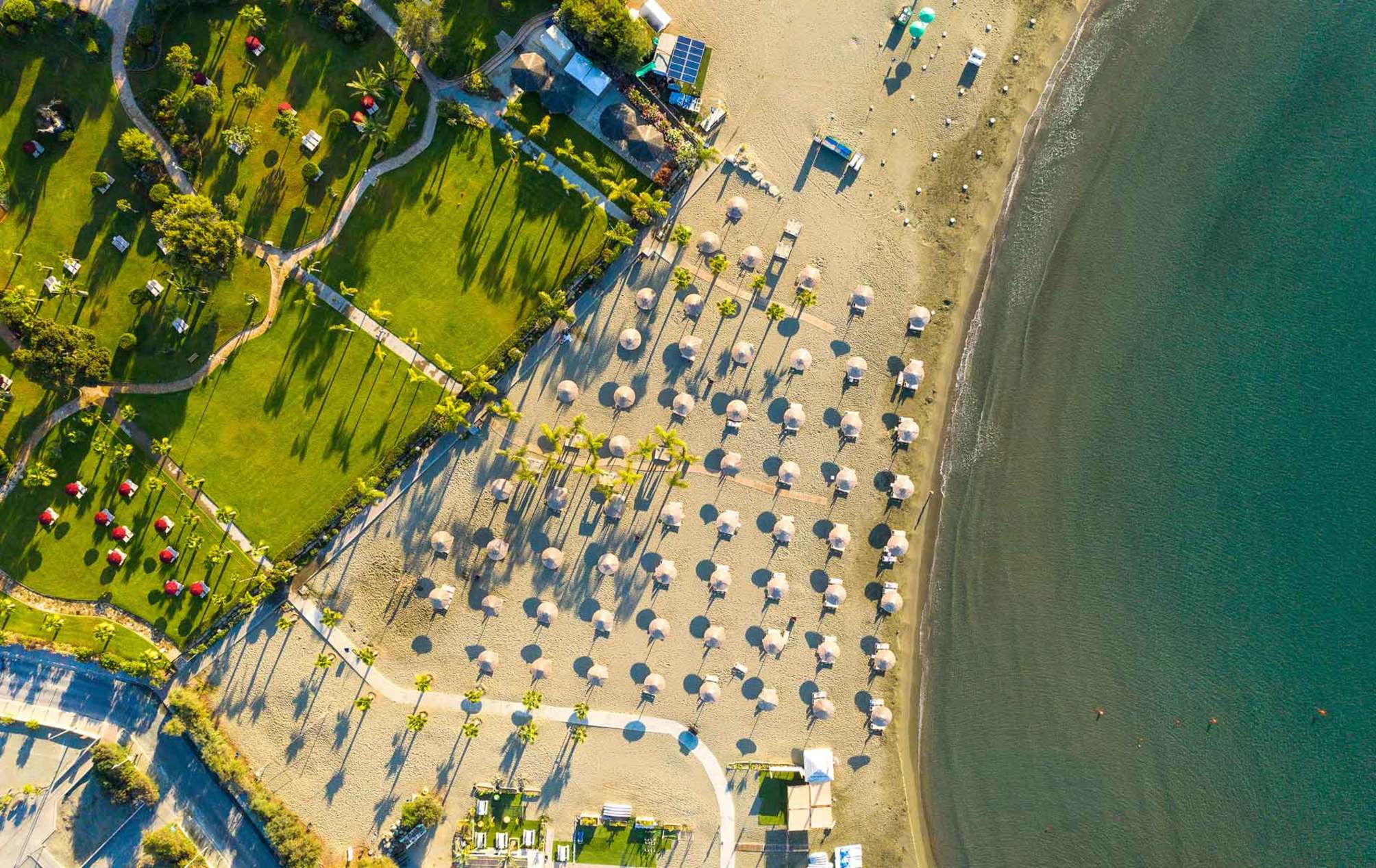Private beach